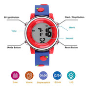 Ovvel Girls Digital Wristwatch with Many Features - Apples