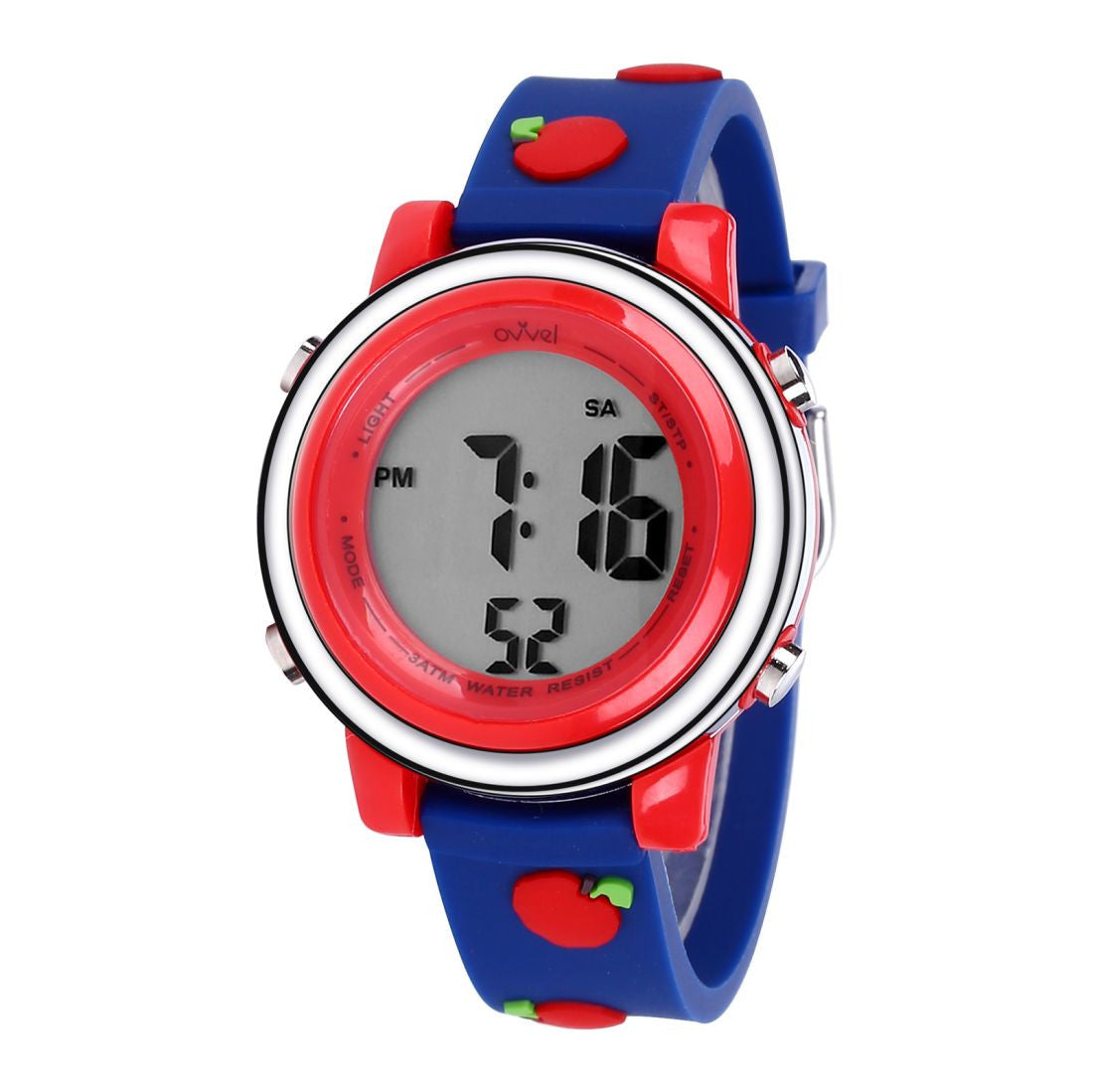 Ovvel Girls Digital Wristwatch with Many Features - Apples