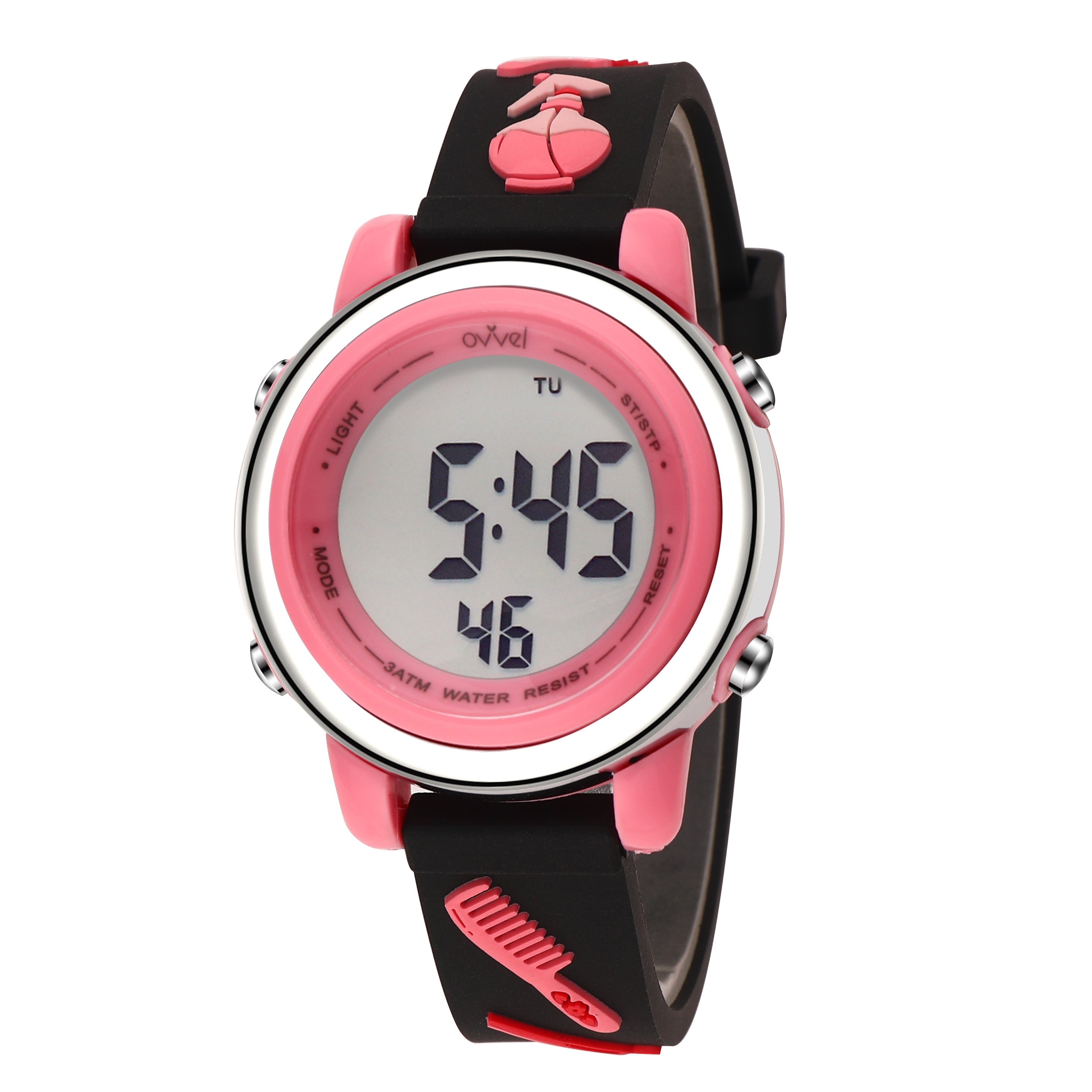 Ovvel Girls Digital Wristwatch with Many Features -  Hair Accessories