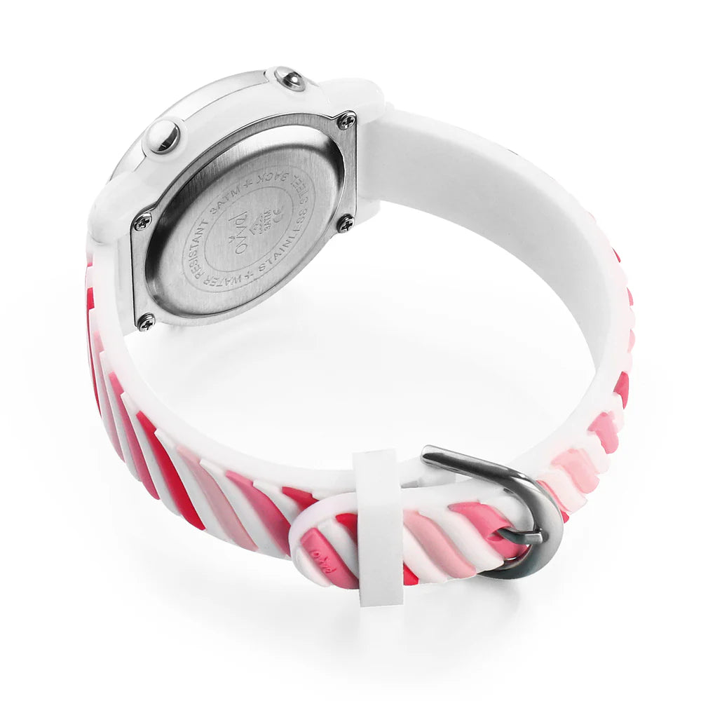 Ovvel Girls Digital Wristwatch with Many Features - Pink Swirls