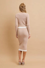 Scallop Knit Set