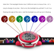 Ovvel Girls Digital Wristwatch with Many Features - Colored Pencils