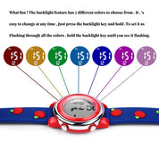 Ovvel Girls Digital Wristwatch with Many Features - Apples