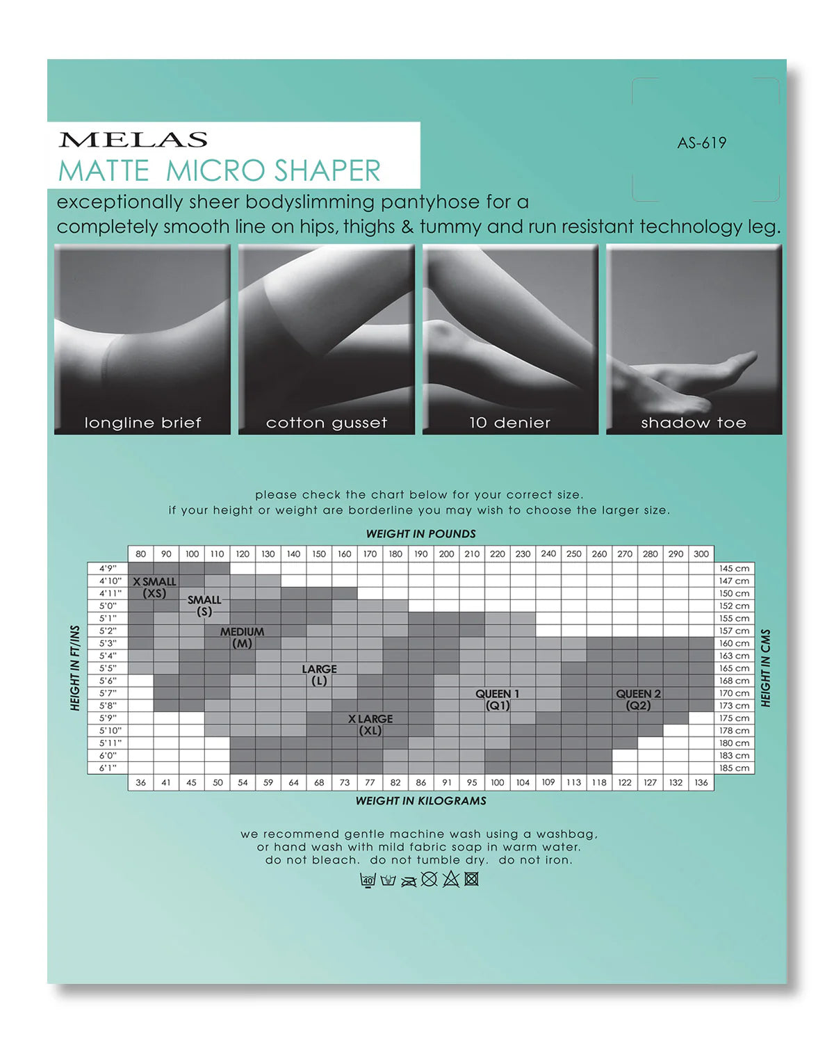 Matte Micro Super Sheer 10 Denier Control Shaper