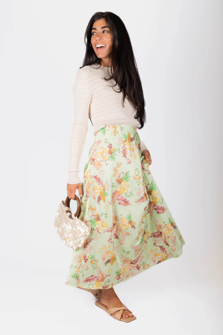 Dakota Skirt (Light Green Ground)