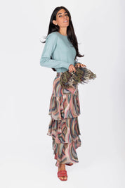 Suri Skirt  (Pink Multi)