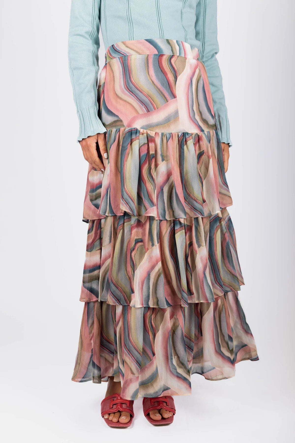 Suri Skirt  (Pink Multi)
