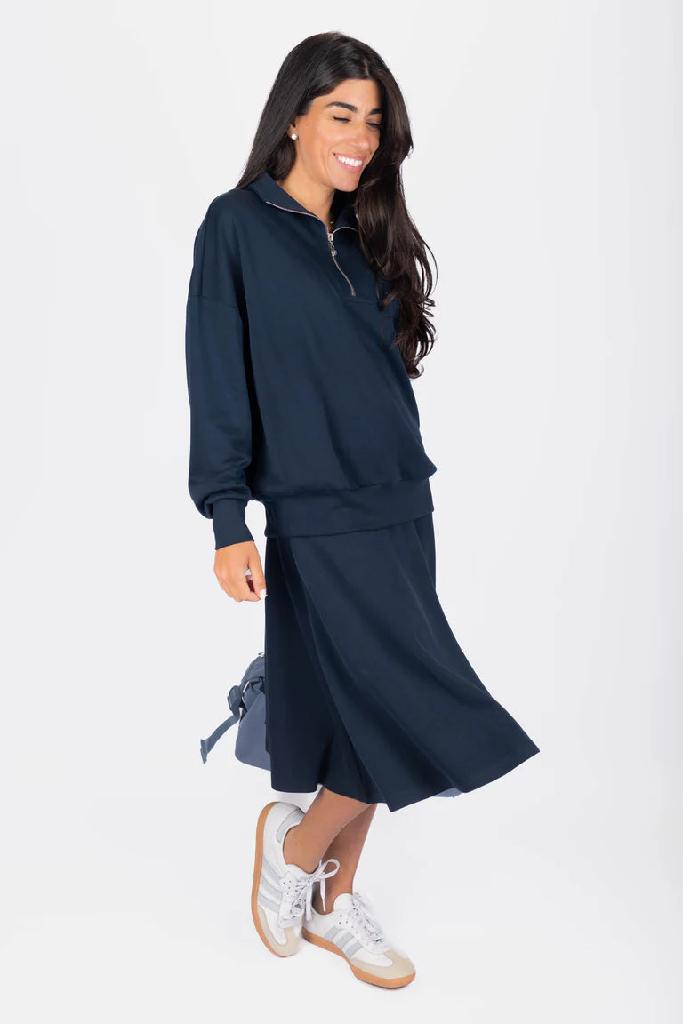 Mina Swing Skirt 26" (Navy)
