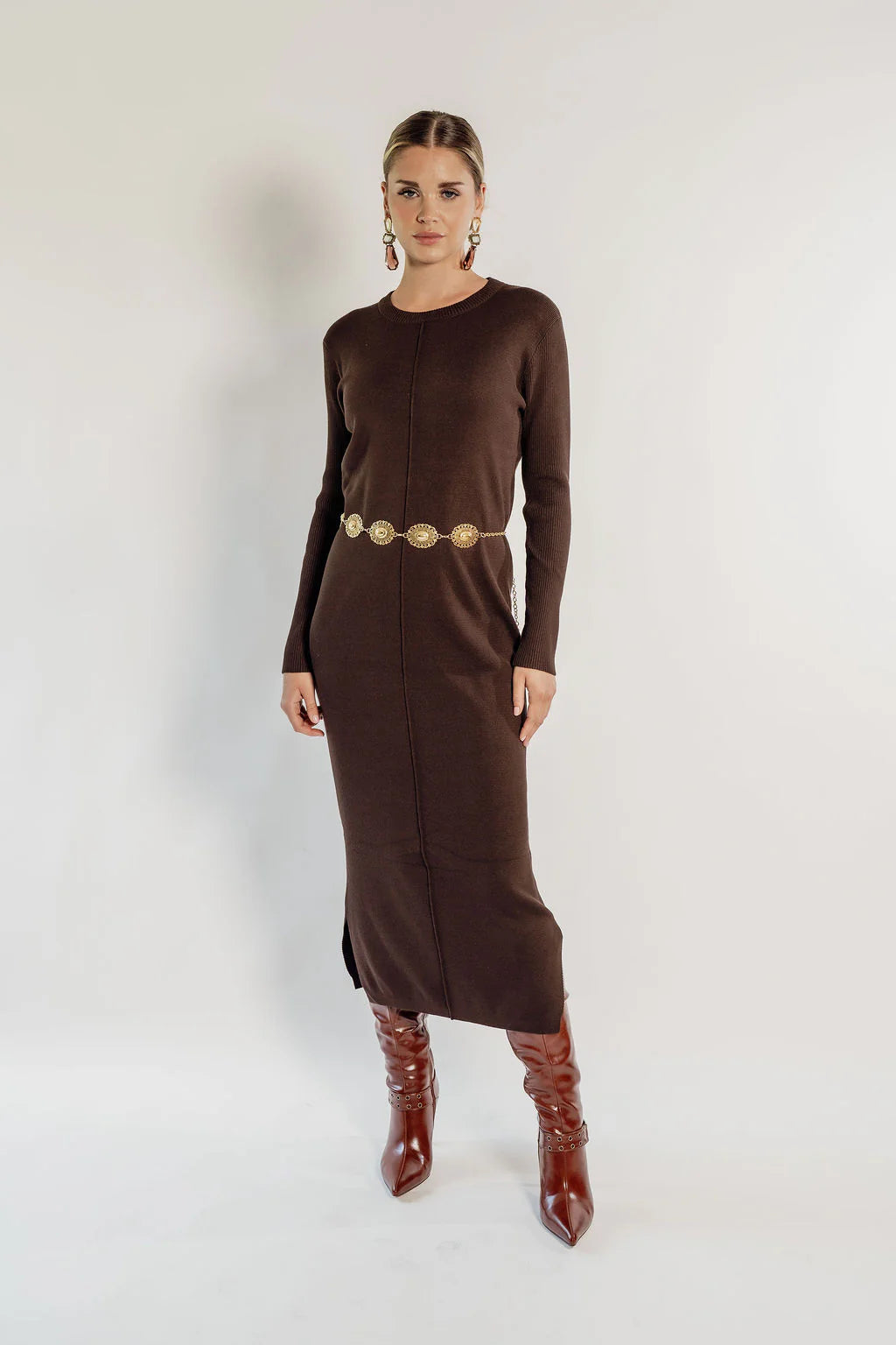 KNITTED MAXI DRESS  THE ADDRESS