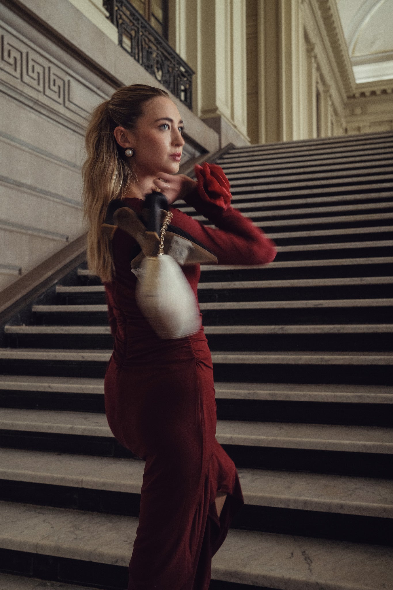 Fay Maxi- Cherry Lacquer