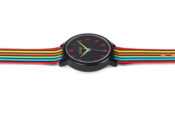 Ovvel Girls Analog Watch for kids - Striped (Vertical)