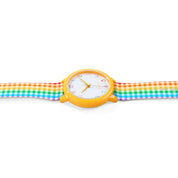 Ovvel Girls Analog Watch for kids - Colorful Gingham
