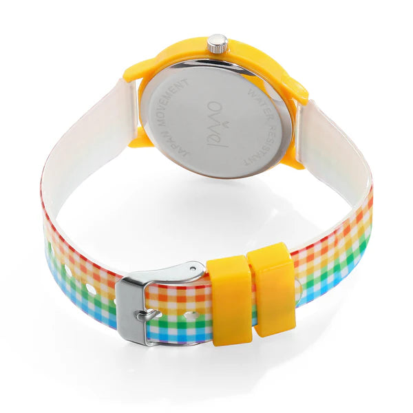 Ovvel Girls Analog Watch for kids - Colorful Gingham