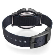 Ovvel Boys Solid Black Analog Ribbon (Nylon) Watch for kids