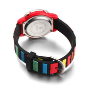 Ovvel Girls Digital Wristwatch with Many Features - Colored Stripes