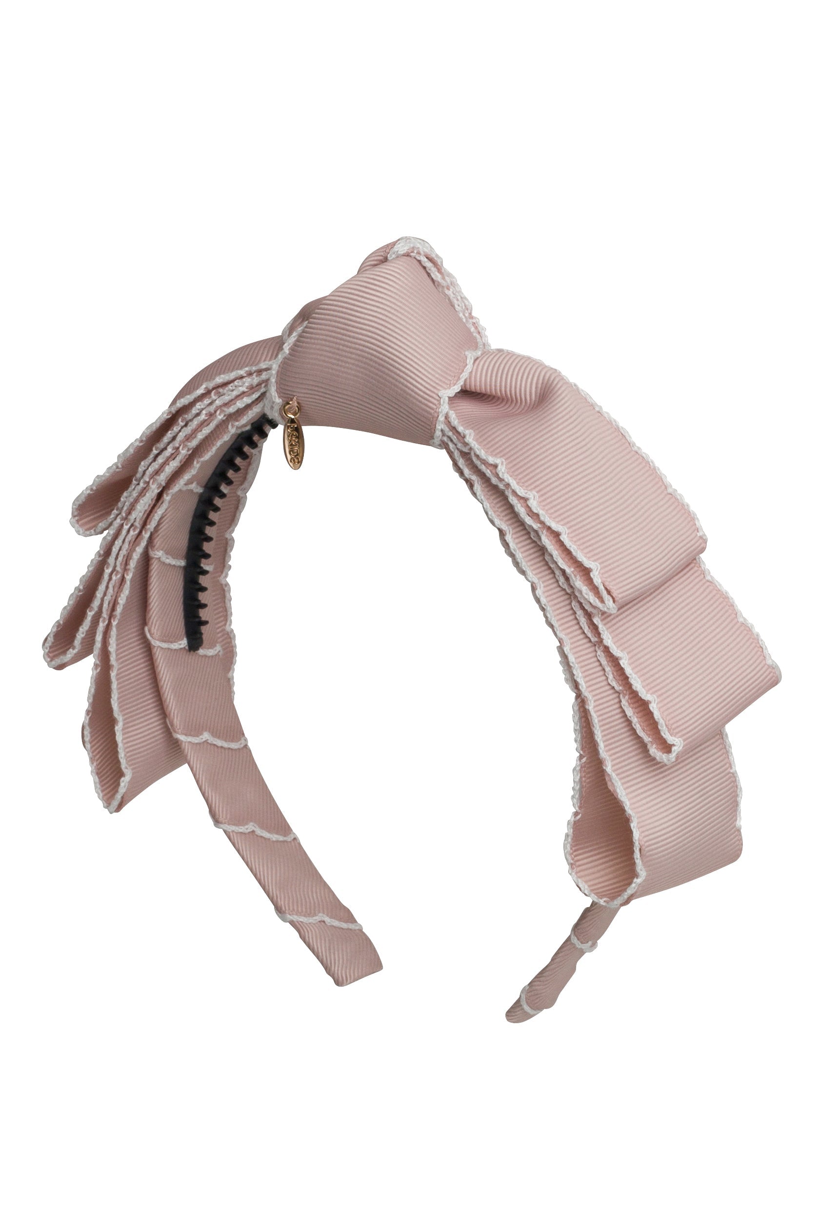 Knotted Blair Bow Lilac Moonstitch Headband main image 1