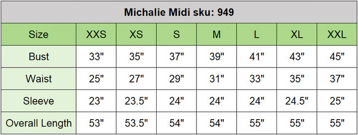 Michalie Midi- Black Pastels