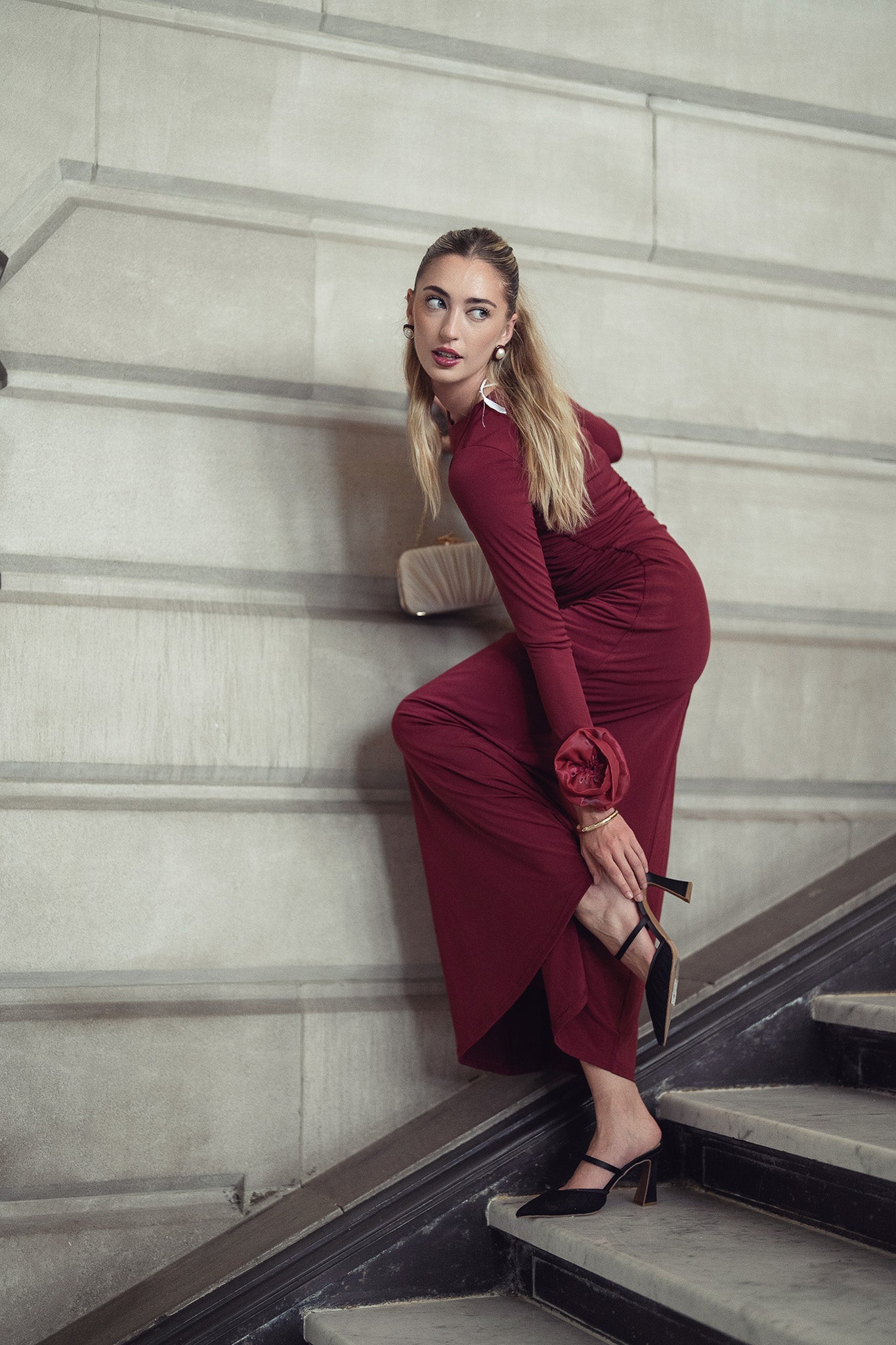 Fay Maxi- Cherry Lacquer