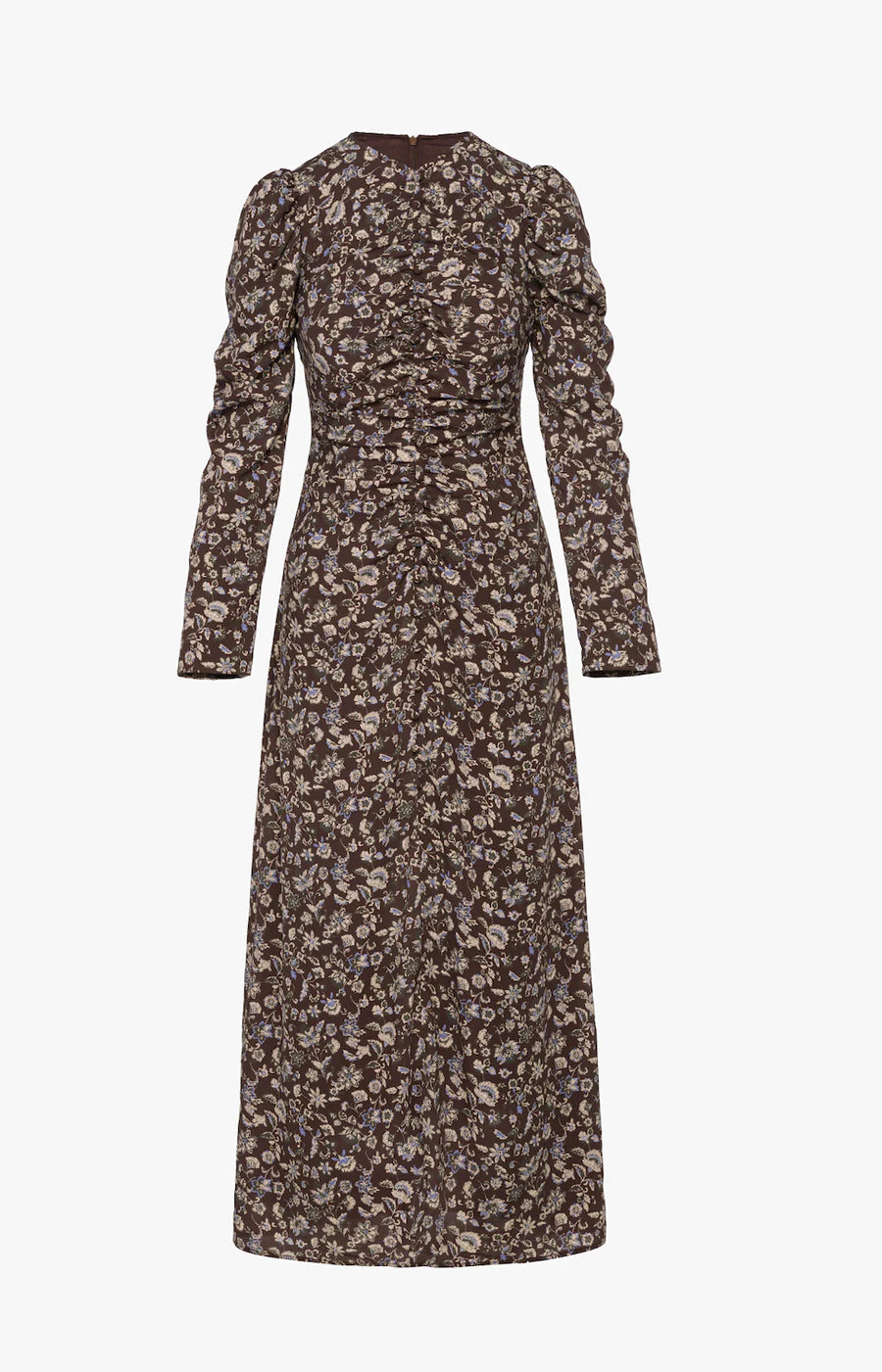 Michalie Midi- Brown Floral