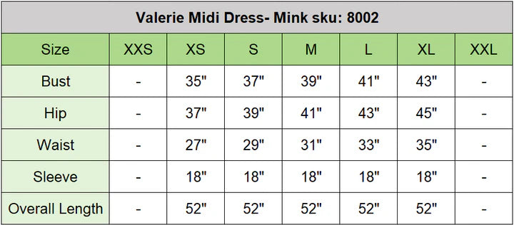 Valerie Midi Dress- Mink