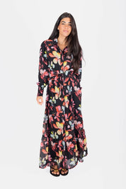 Connie Dress (Black Ground)