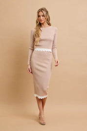 Scallop Knit Set