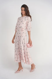 Daliah Dress- Pink Cotton Floral