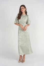 Marlo Dress- Mint Jacquard