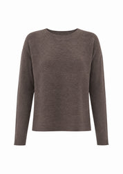Sweater Rib Top- Mushroom