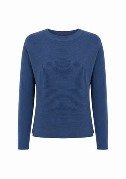Sweater Rib Top- Moonbeam