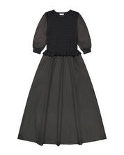 Bliss Knit Combo Dress Black