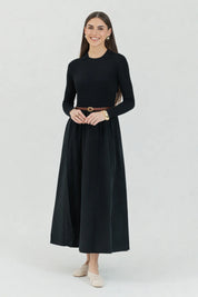 Collar pointelle Maxi Black