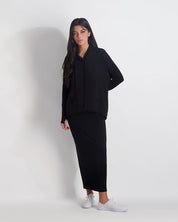 PASHMINA SKIRT - BLACK