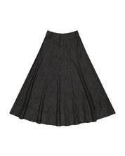 Bliss Black Denim Aline Skirt