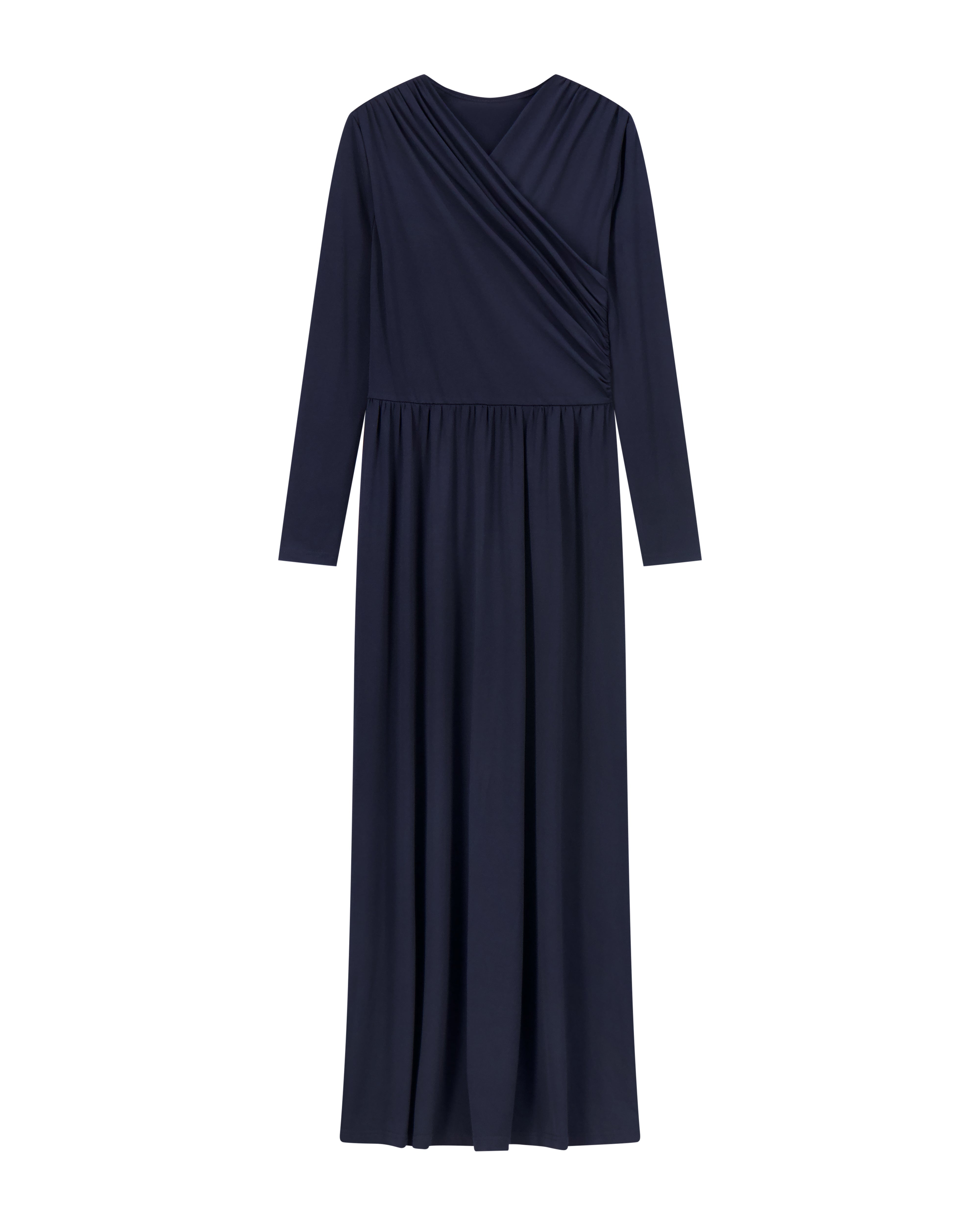 Bliss Crossover Overlay Maxi Dress Navy