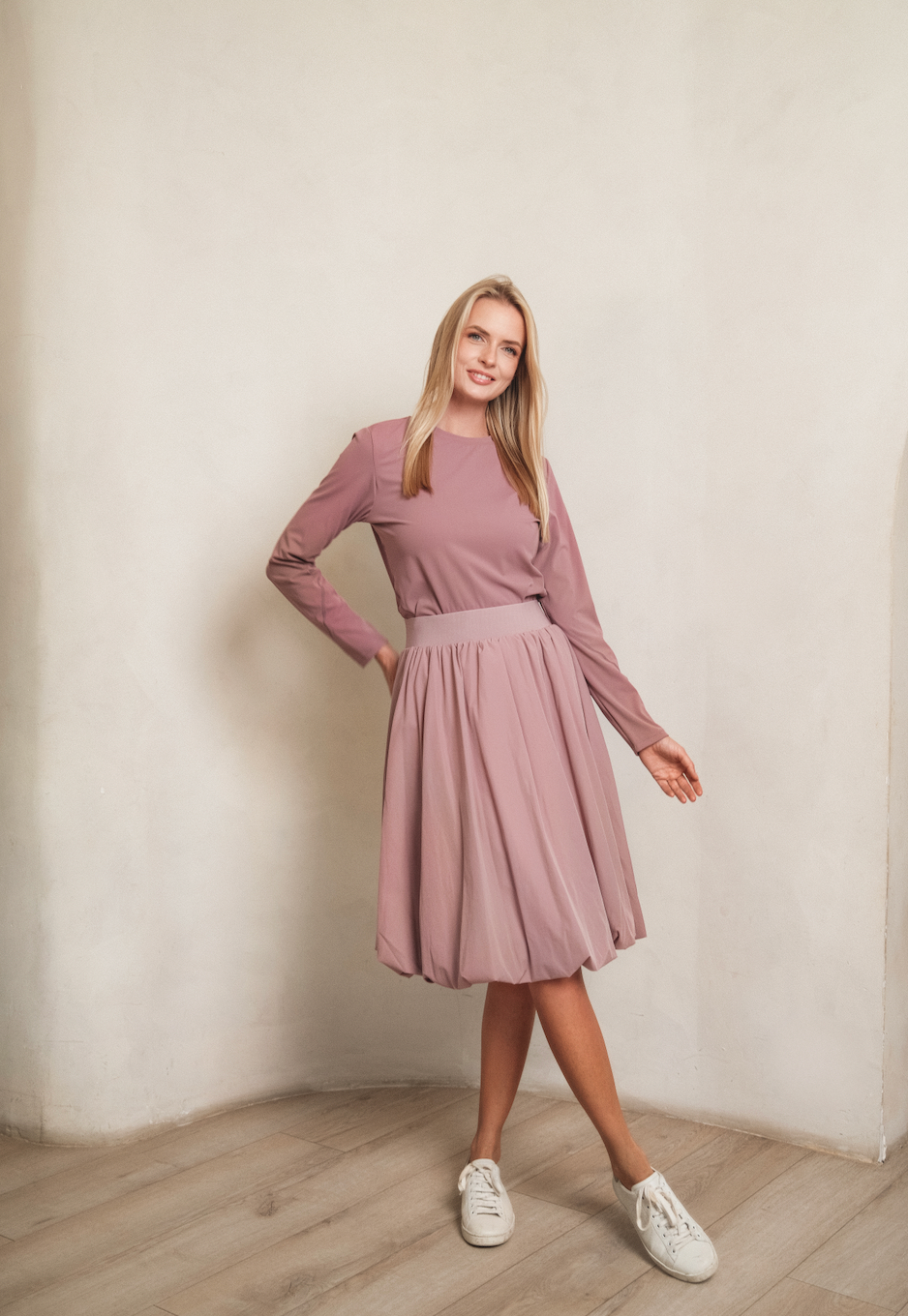 Mauve Bubble Skirt