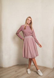 Mauve Bubble Skirt