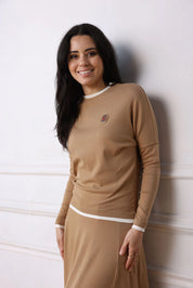 Mock Layered Dolman Tee