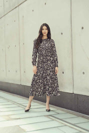 CLARA DRESS - BLACK FLORAL