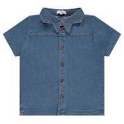 Star Collar Denim Shirt