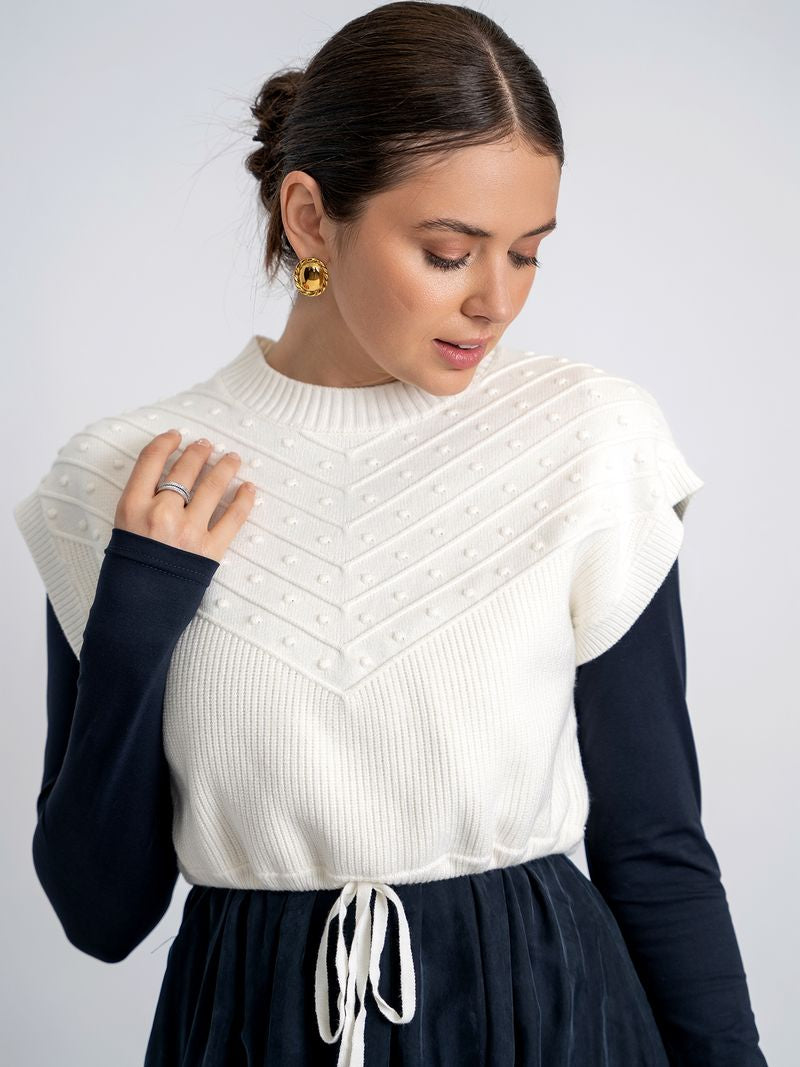 Teen Knit Crop Vest