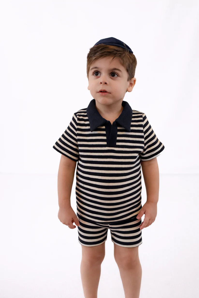 Navy Collard Set