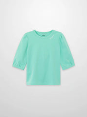 3/4 Puff Sleeve T-shirt - Mint Green
