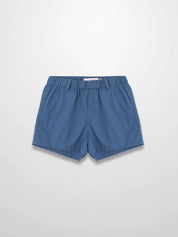 Blue Cotton Shorts