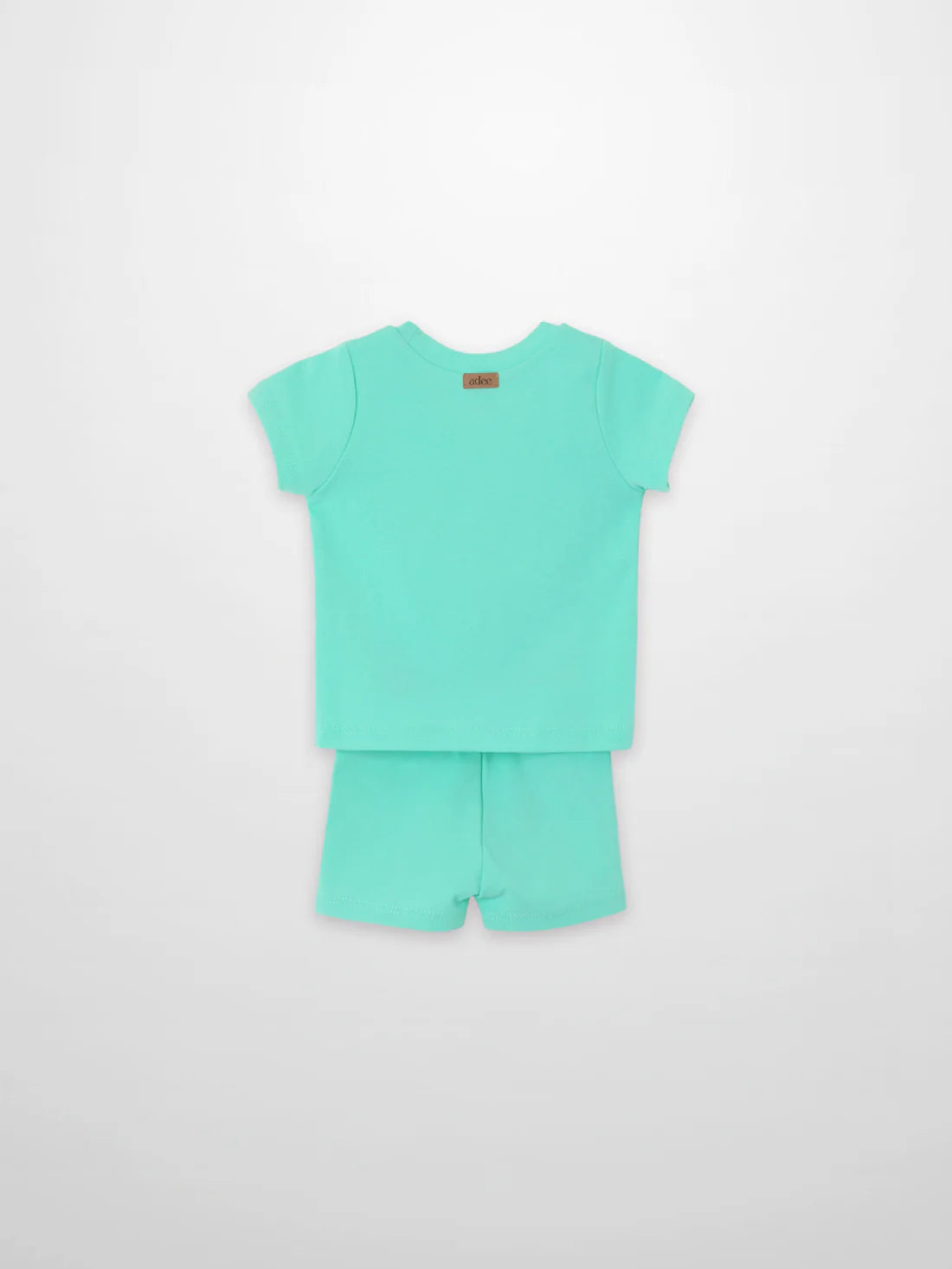 Short Sleeve Boxy T-shirt & Shorts Set - Mint Green