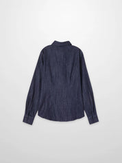 Classic Denim Shirt-Dark Blue