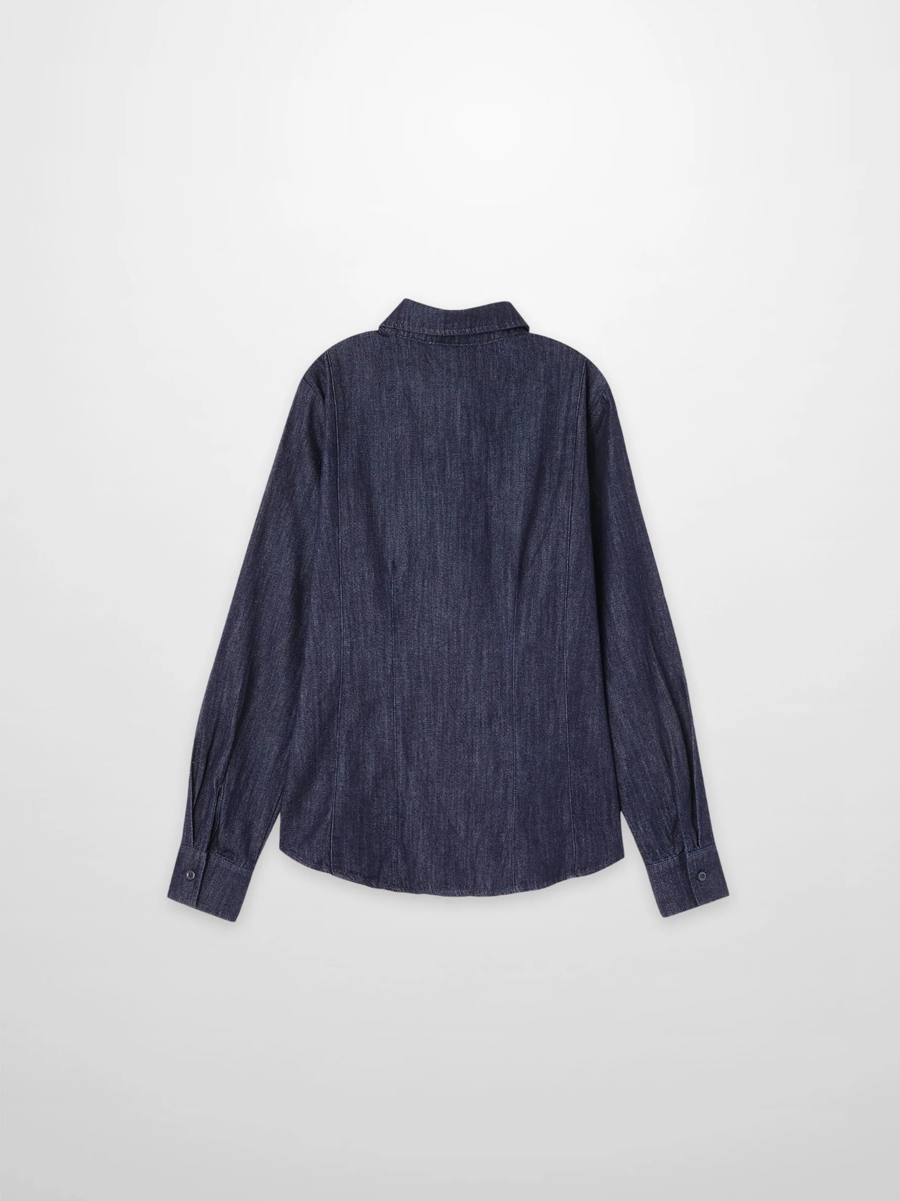 Classic Denim Shirt-Dark Blue