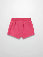 Paneled Shorts - Pink Denim