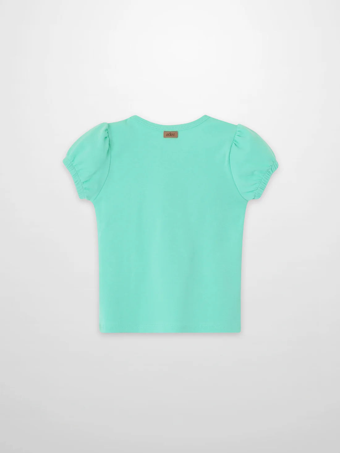 Short Puff Sleeve T-shirt - Mint Green