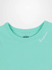 3/4 Puff Sleeve T-shirt - Mint Green